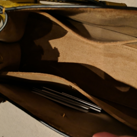 Loewe Mini Gate Leather Tote - Ochre - Picture 2 of 7